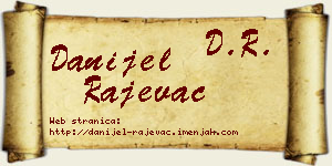 Danijel Rajevac vizit kartica